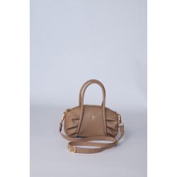 Елегантна бежева сумка через плече