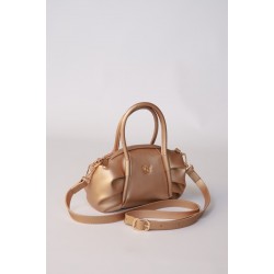 Елегантна золотиста сумка через плече