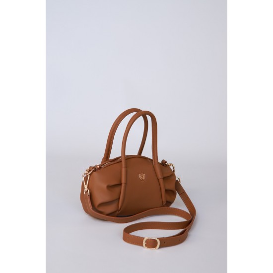 Елегантна рижа сумка через плече