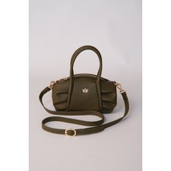 Елегантна сумка кольору хакі через плече