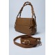 Сумка коричнева із плетеною ручкою,універсальний варіант